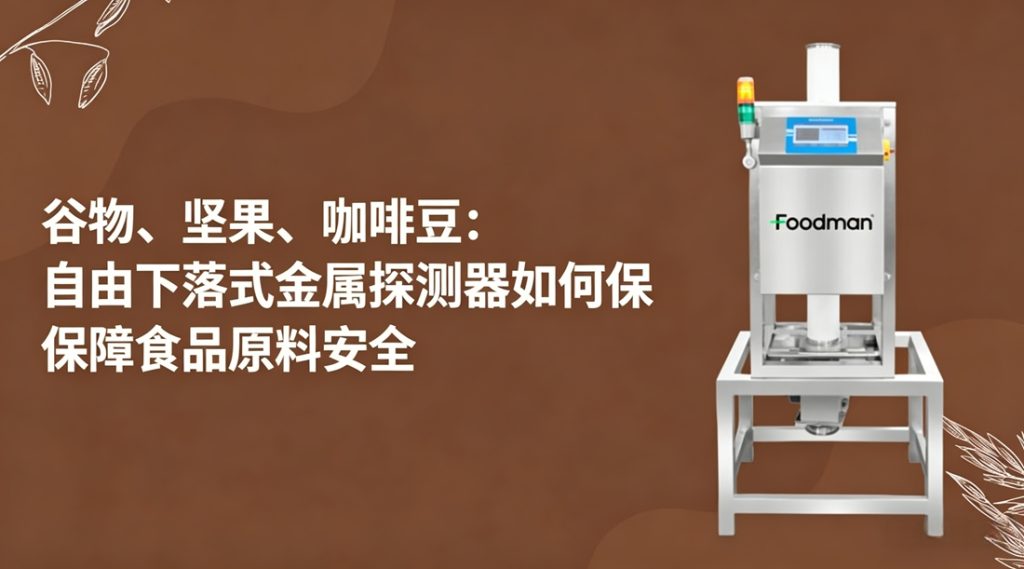 自由落体金属检测设备检测谷物、坚果、咖啡豆等颗粒状食品原料