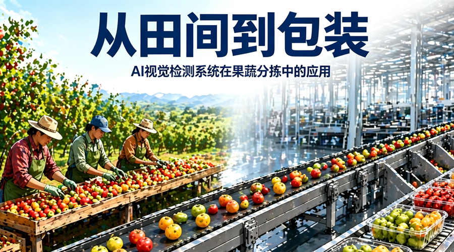 AI视觉果蔬分拣系统，从田间到包装的智能检测解决方案